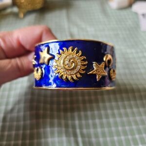 Moon And Stars Enamel Bracelet